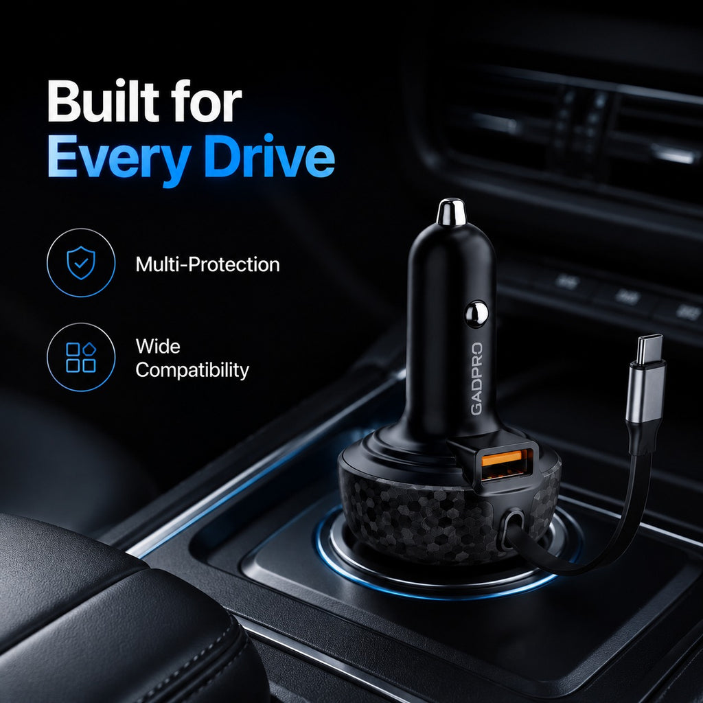CC 11 Retractable Type-C Car Charge