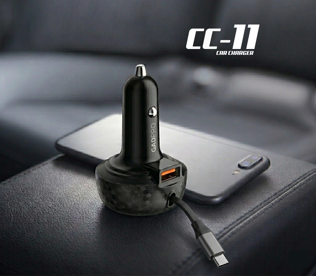 CC 11 Retractable Type-C Car Charge